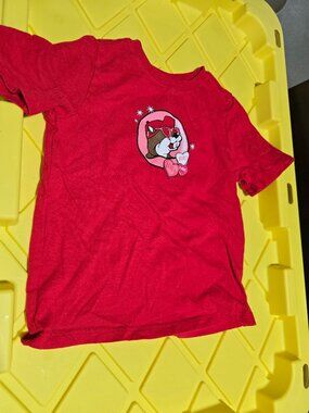 Buc-ees Toddler Red Valentine's Day Beaver Graphic T-Shirt Size 4T